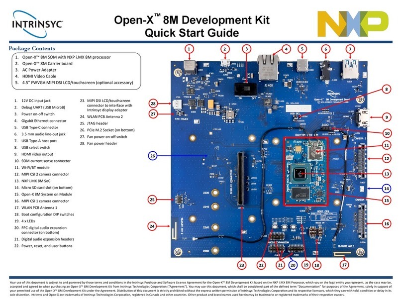 NXP Semiconductors Intrinsyc Open-X 8M User manual