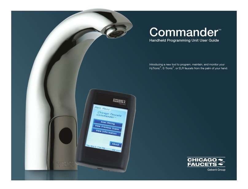 Geberit Chicago Faucets Commander manual
