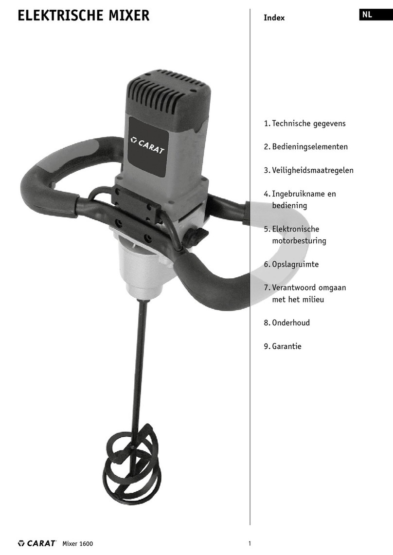 Carat Mixer 1600 manual