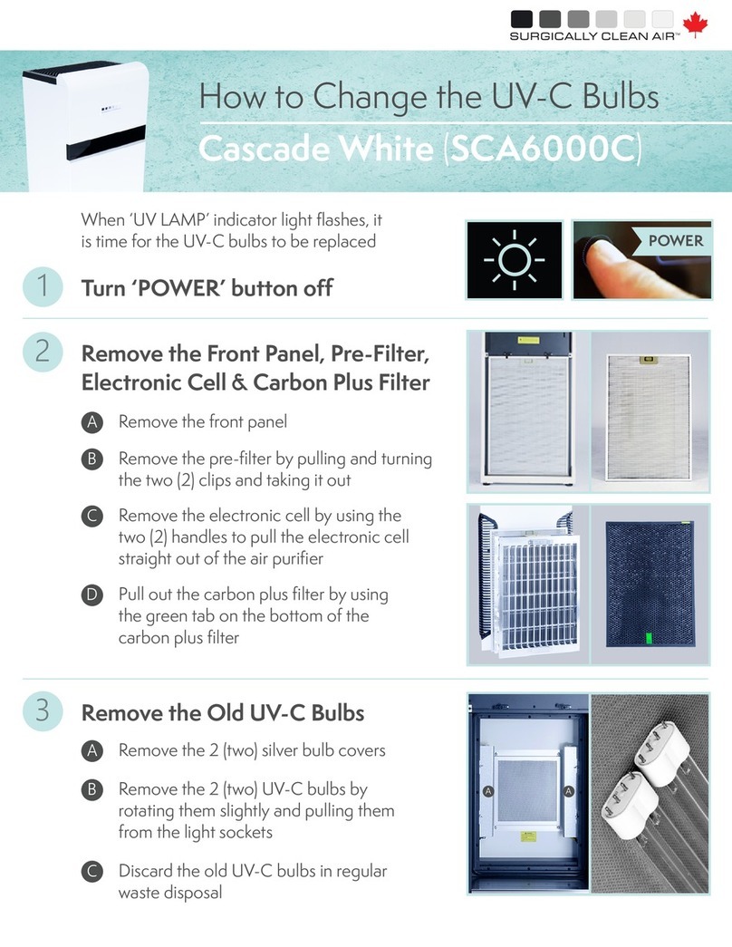 Surgically Clean Air Cascade White User manual