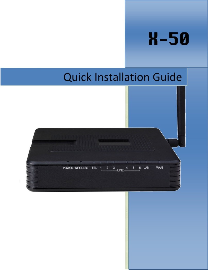 Xblue Networks X-50 Quick installation guide