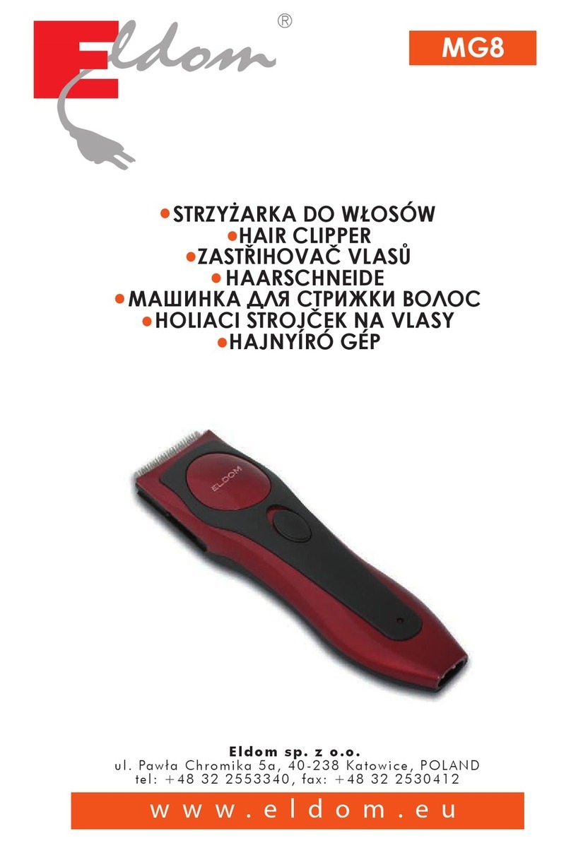 Eldom MG8 User manual