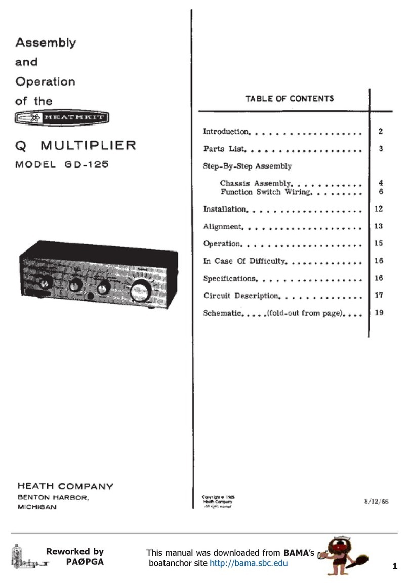 Heathkit GD-125 Assembly and operation