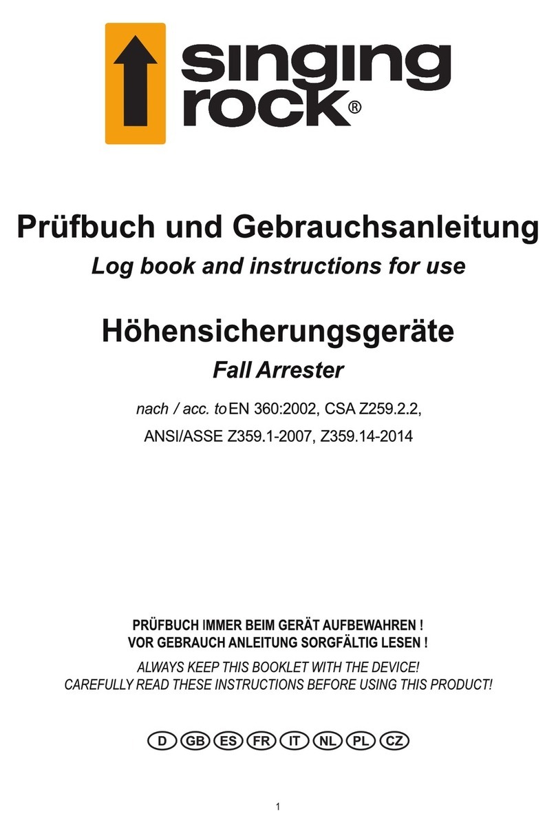 Singing rock HWB 1.8 Instructions for use