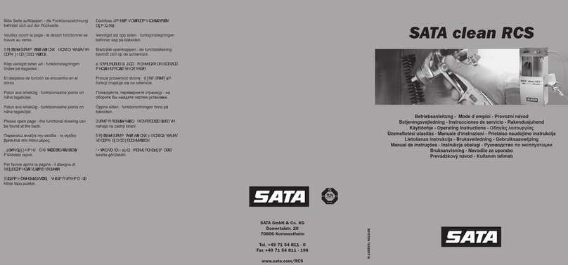 SATA Clean RCS operating instructions