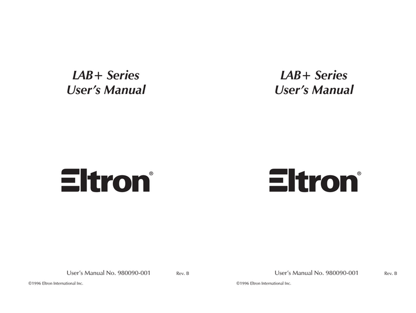 Eltron LAB+ Series User manual