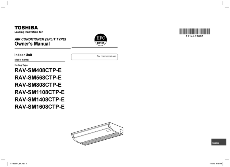 Toshiba RAV-SM408CTP-E User manual