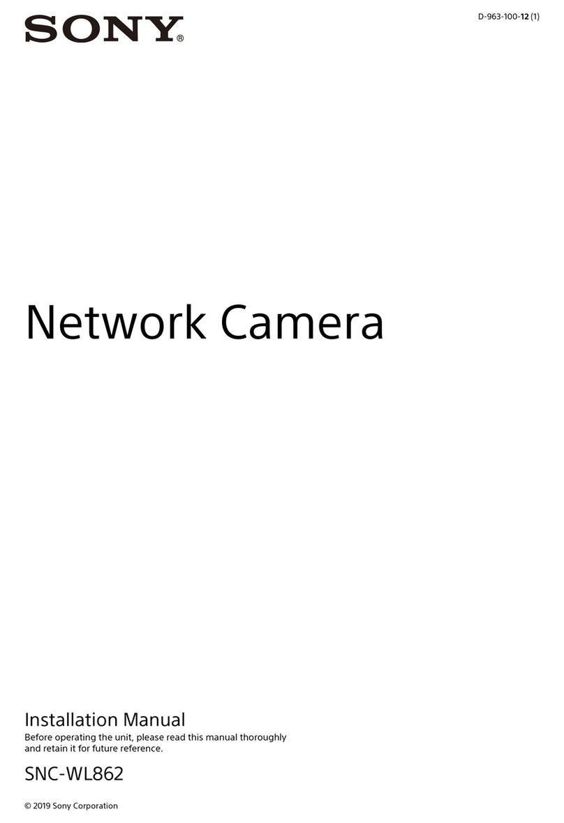 Sony SNC-WL862 installation manual