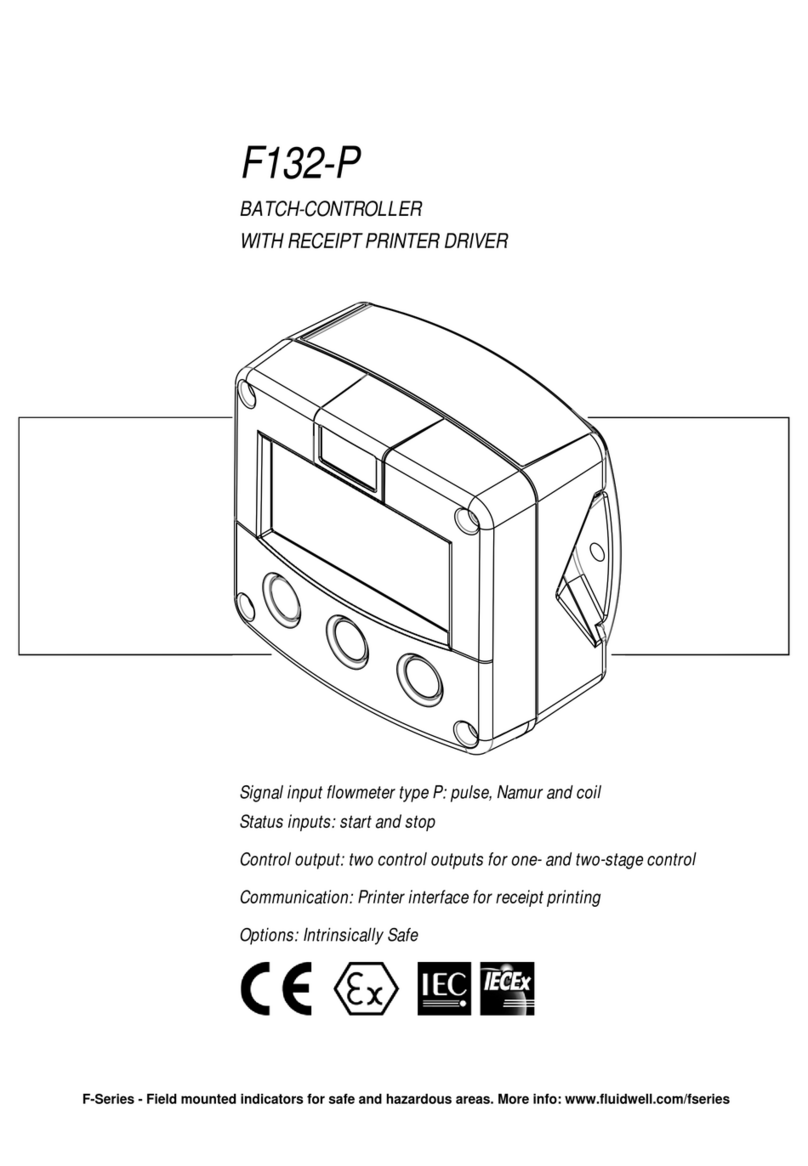 Fluidwell F132-P Operation manual Fluidwell F132-P Operation manual