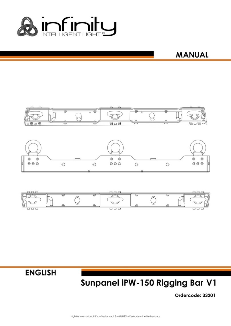 Infinity Sunpanel iPW-150 Rigging Bar V1 manual