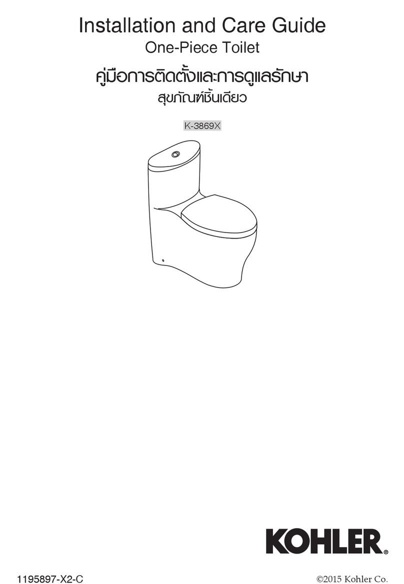 Kohler K-3869 Series Assembly instructions Kohler K-3869 Series Assembly instructions
