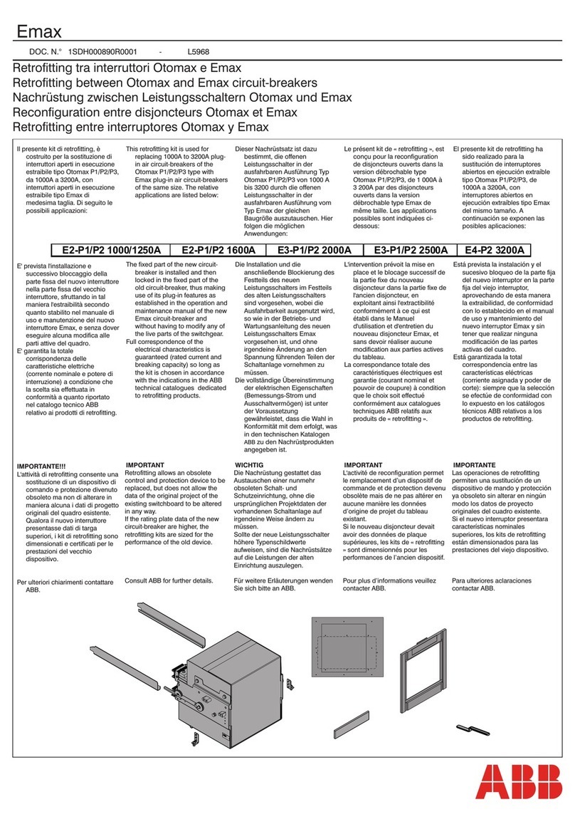 ABB Emax Series User manual