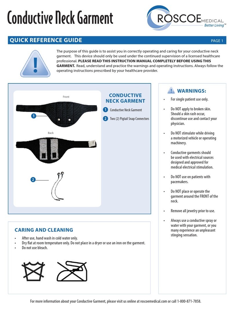 Roscoe Medical GN3278 Quick reference guide