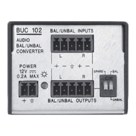 Extron electronics BUC 102 User manual