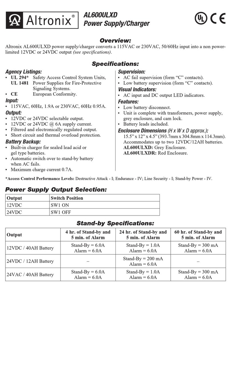 Altronix AL600ULXD manual