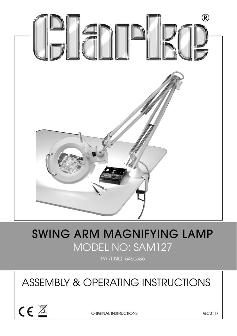 Clarke SAM127 Assembly & operating instructions