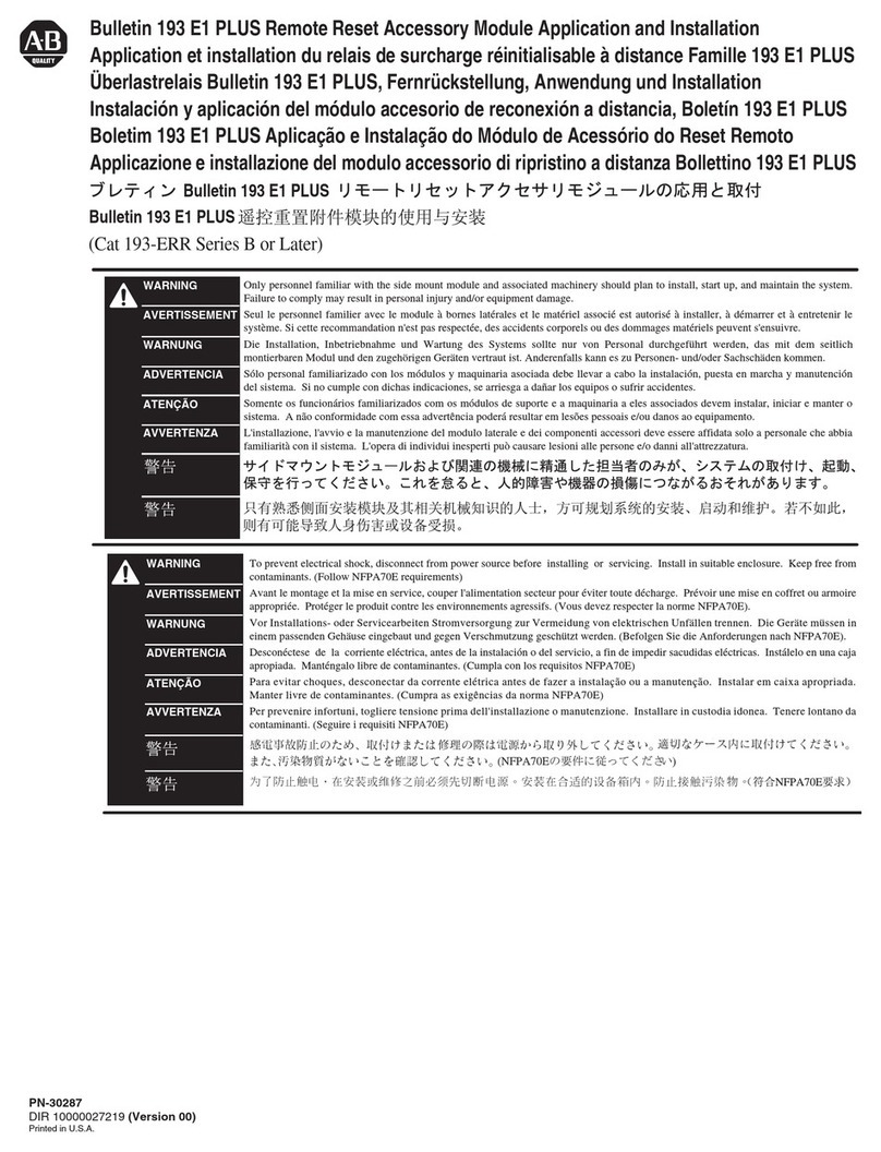 Rockwell Automation Bulletin 193 E1 PLUS User guide