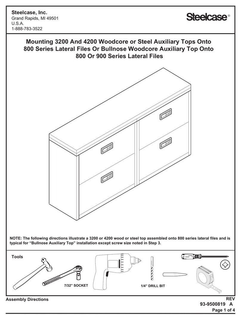 Steelcase 4200 Woodcore Assembly Directions