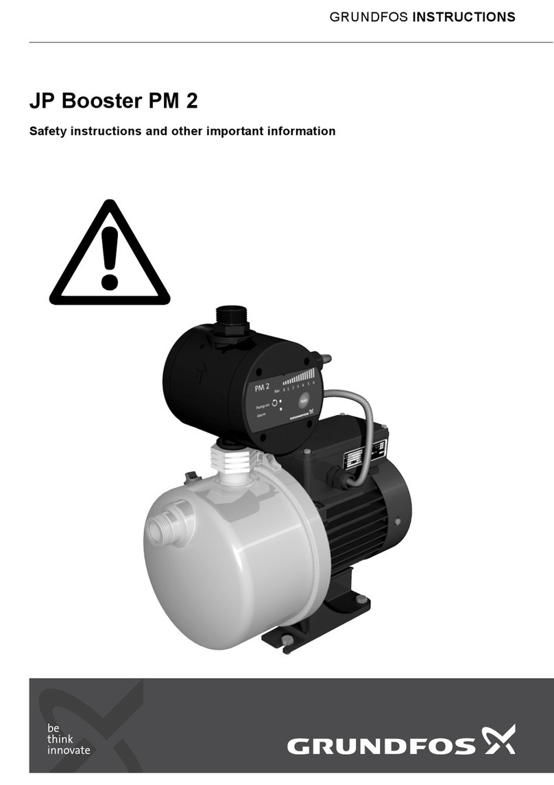 Grundfos CMB-SP Booster PM2 User manual