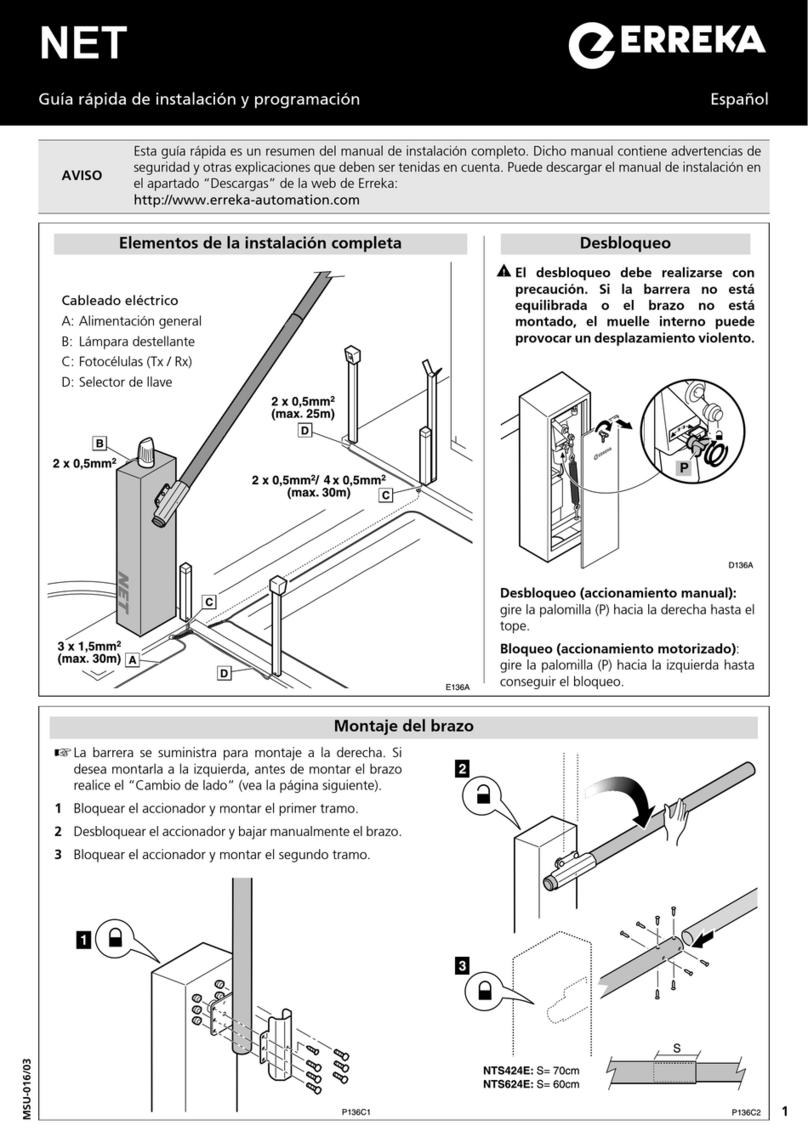 Erreka NET Quick installation and programming guide