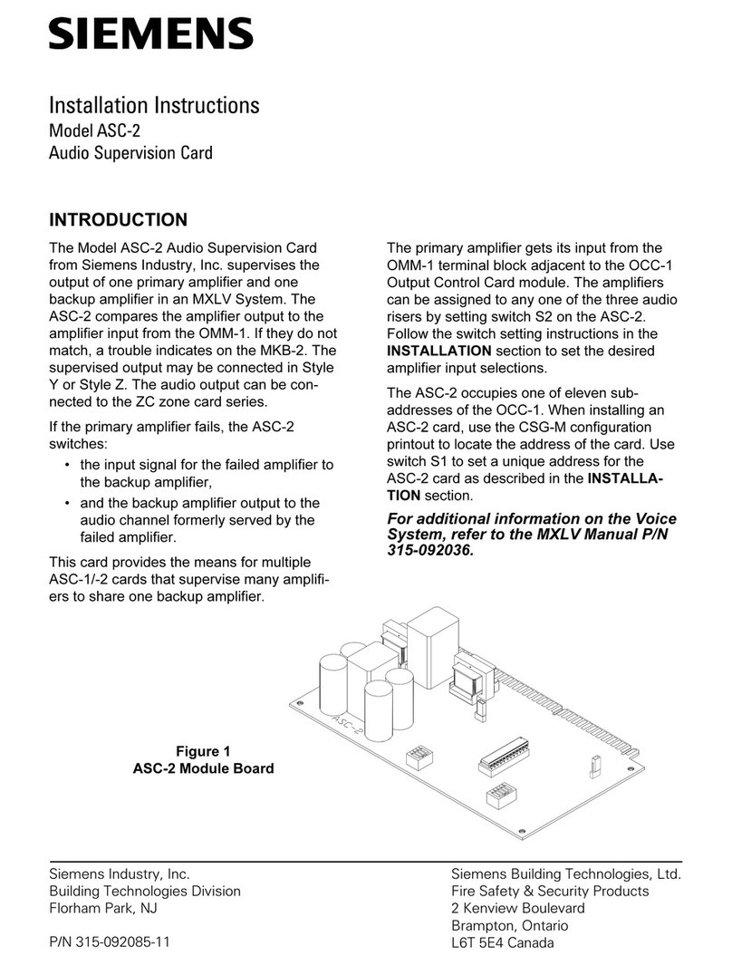 Siemens ASC-2 User manual
