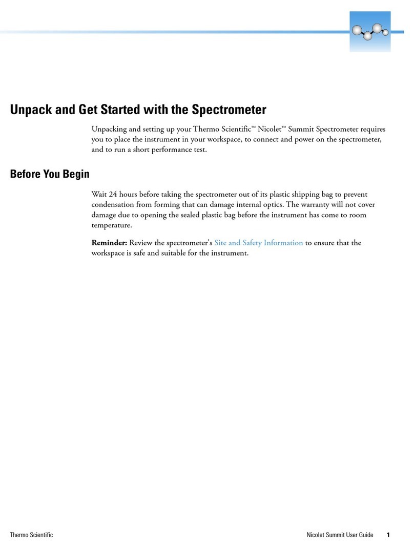 Thermo Scientific Nicolet Summit User manual