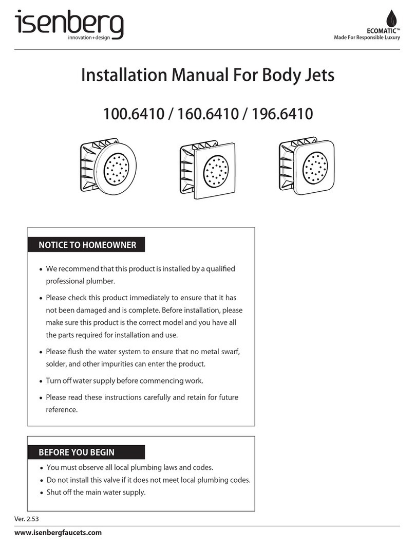 Isenberg Ecomatic 100.6410 installation manual
