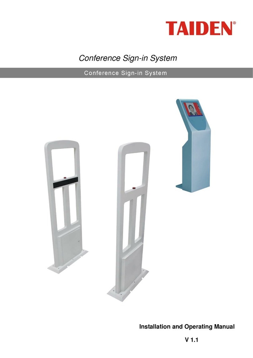 Taiden HCS-4393G2 Installation and operating manual