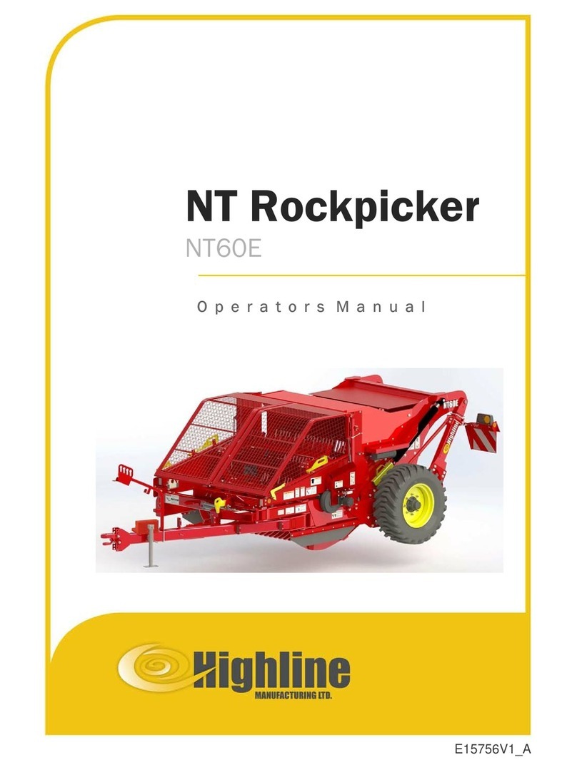 HighLine NT Rockpicker NT60E Operator's manual