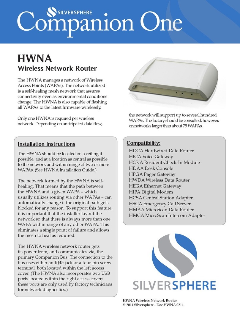 Silversphere Companion One HWNA User manual
