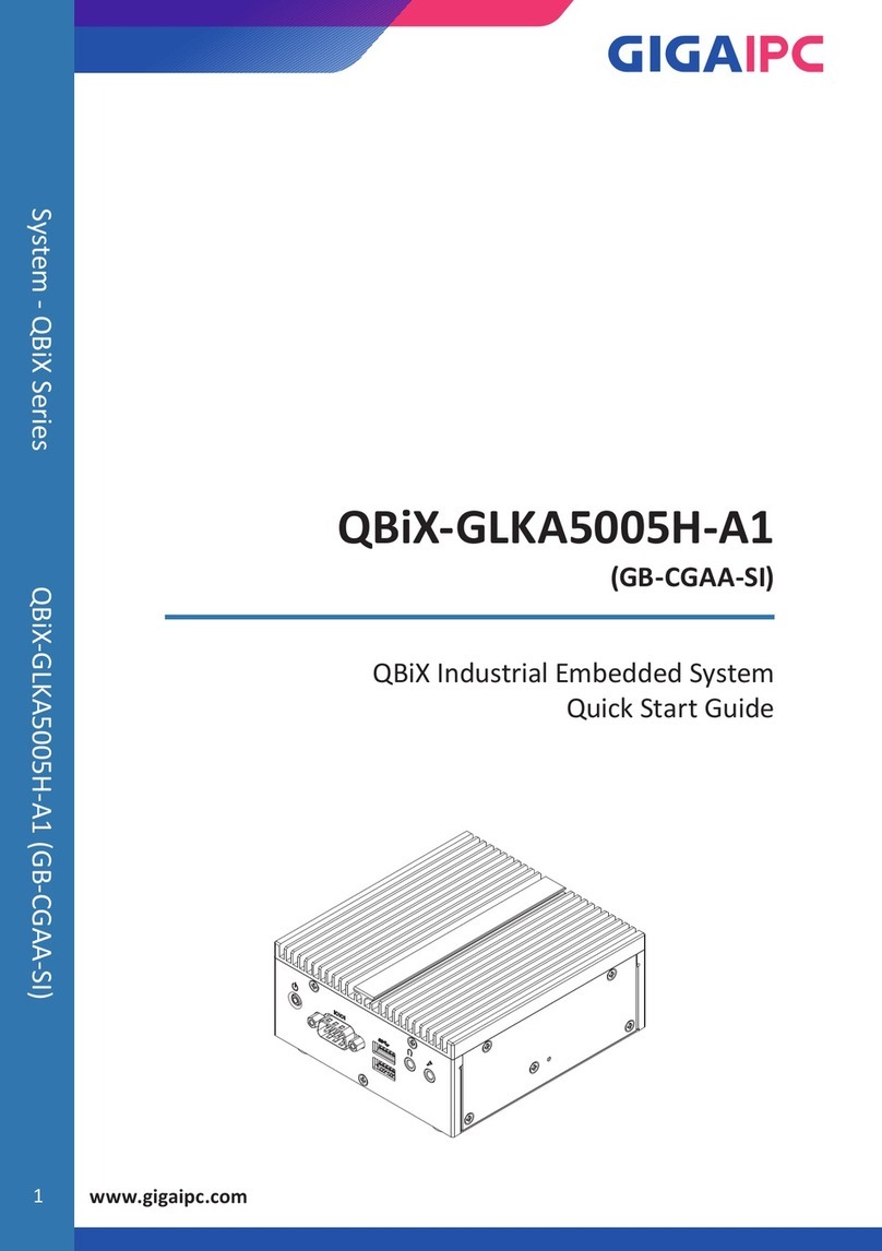 GIGAIPC QBiX-GLKA5005H-A1 quick start guide