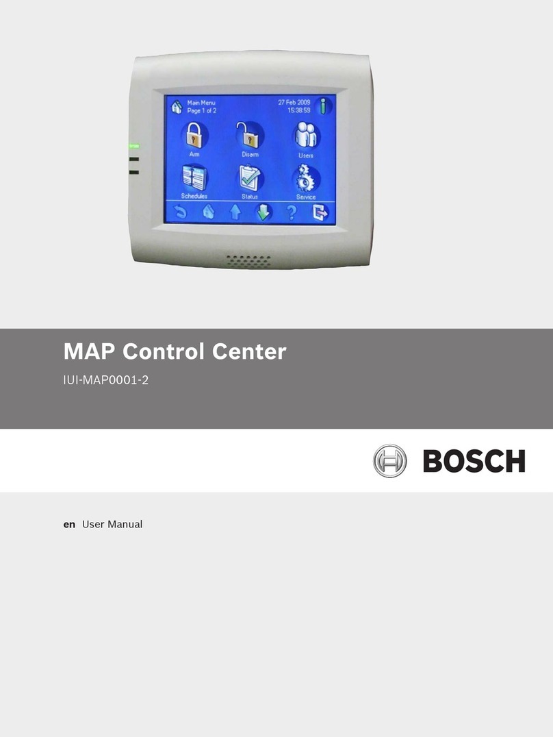 Bosch MAP Control Center IUI-MAP0001-2 User manual