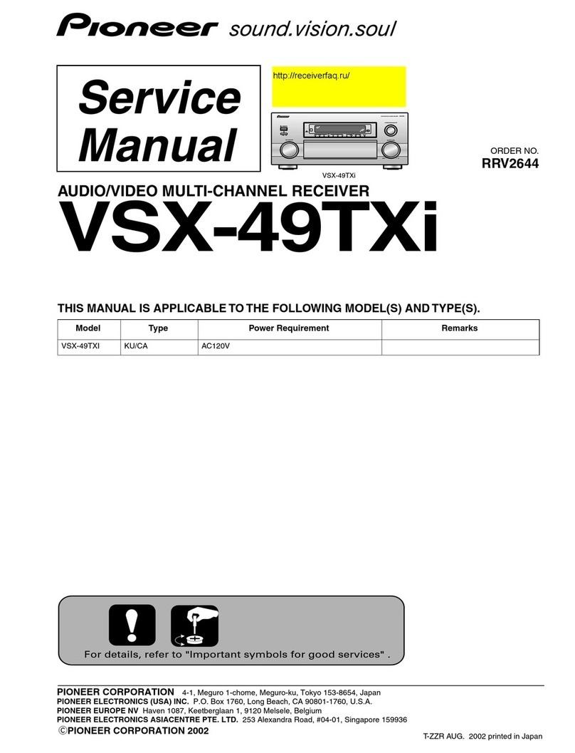 Pioneer Elite VSX-49TXi Service manual