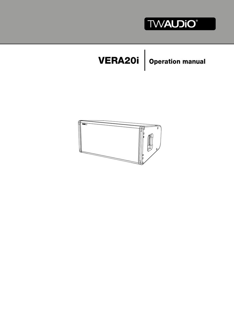 TW Audio VERA20i Operation manual