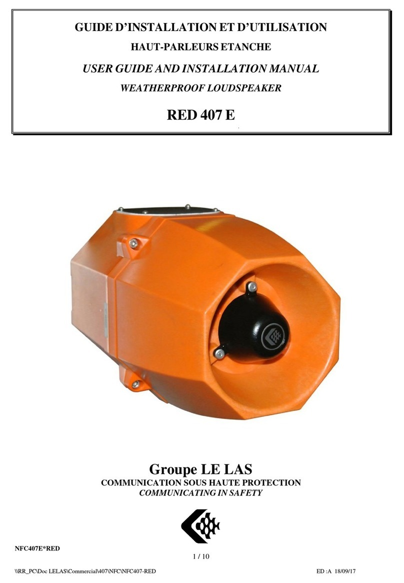 Le Las RED 407 E15 C1A User guide and installation manual