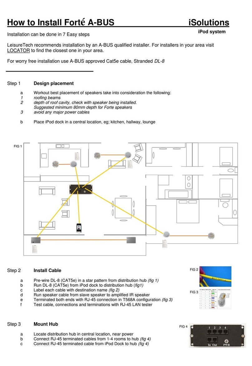 LeisureTech Forte A-BUS How to install LeisureTech Forte A-BUS How to install