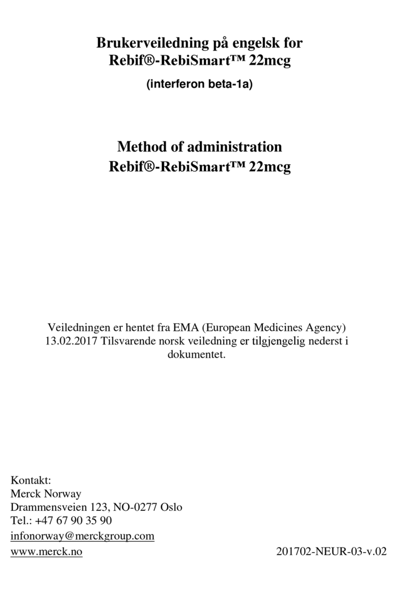 Merck Rebif-RebiSmart 22mcg Instruction Manual Merck Rebif-RebiSmart 22mcg Instruction Manual