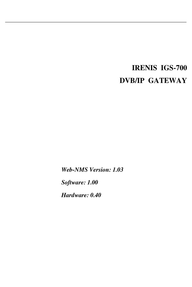 Irenis IGS-700 user manual