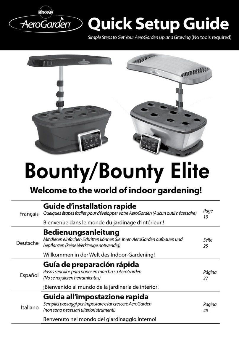 Miracle-Gro AeroGarden Bounty User manual Miracle-Gro AeroGarden Bounty User manual
