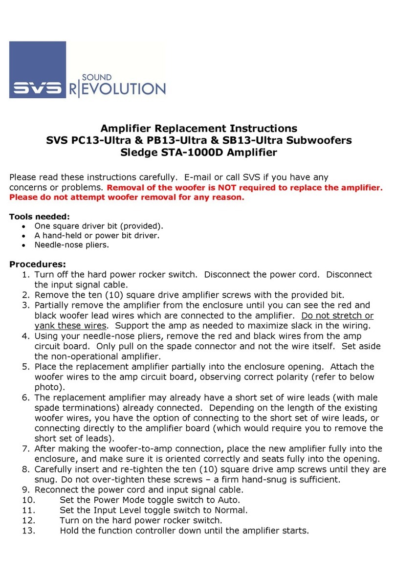 SVS PC13-Ultra Replacement instructions