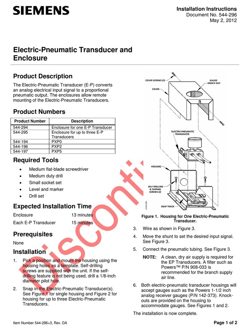 Siemens 544-294 User manual Siemens 544-294 User manual