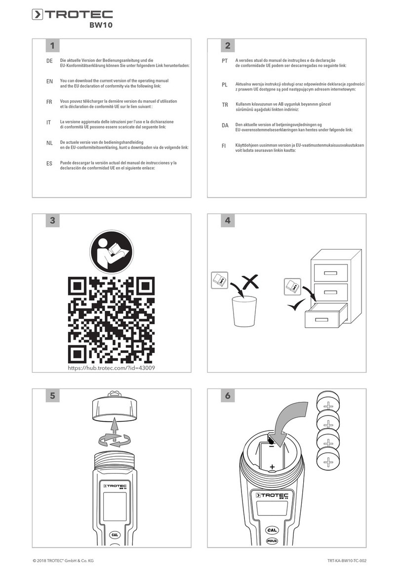 Trotec BW10 User manual