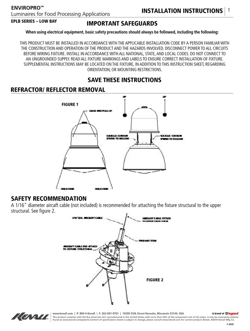 LEGRAND Kenall ENVIROPRO EPLB Series installation instructions