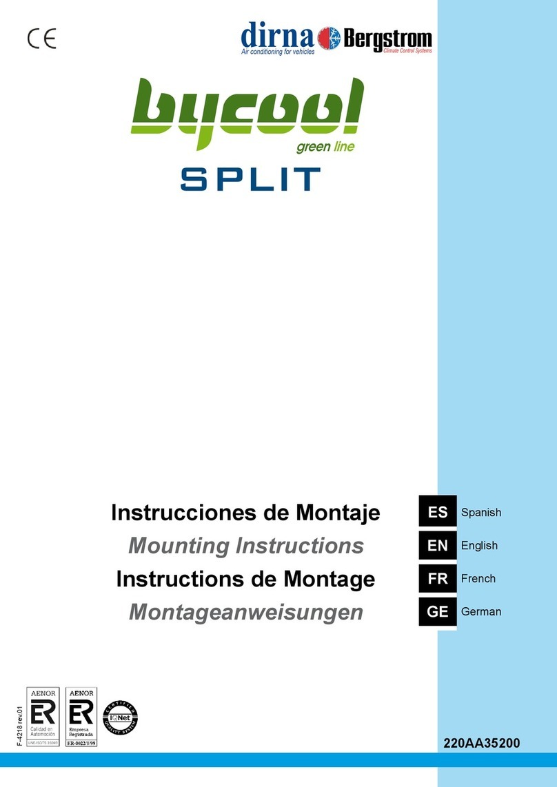 dirna Bergstrom bycool SPLIT User manual