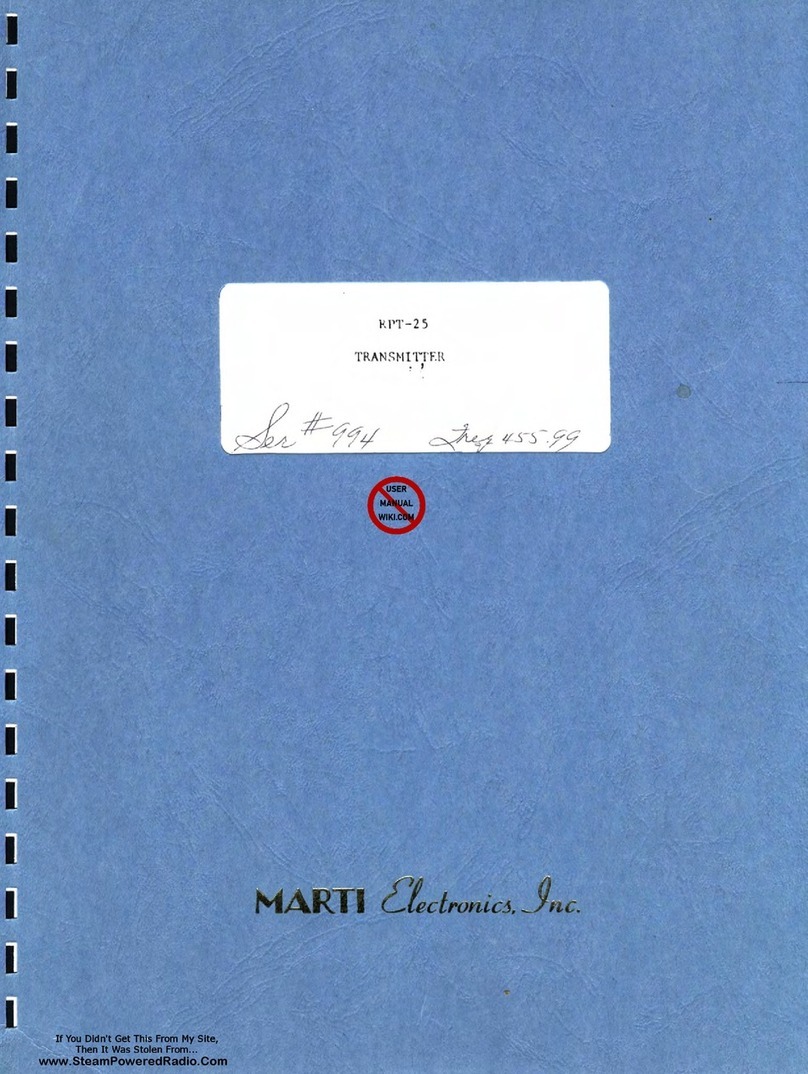 Marti RPT-25 user manual