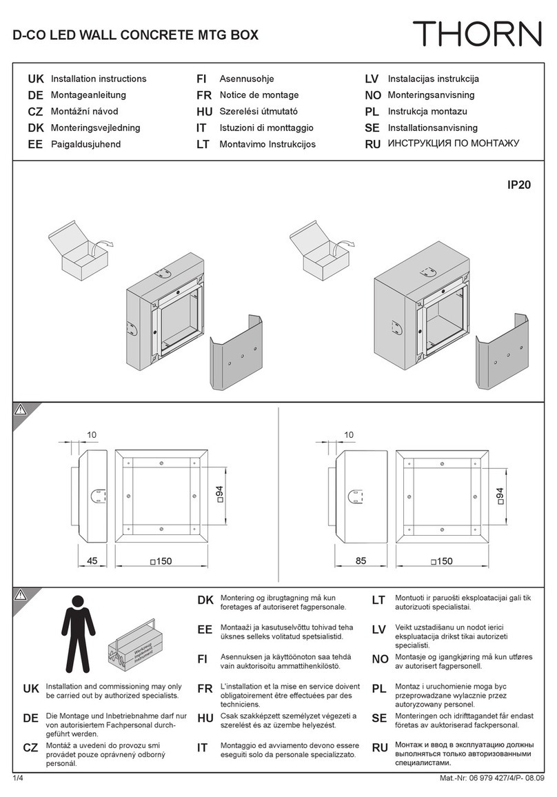 Thorn D-CO installation instructions