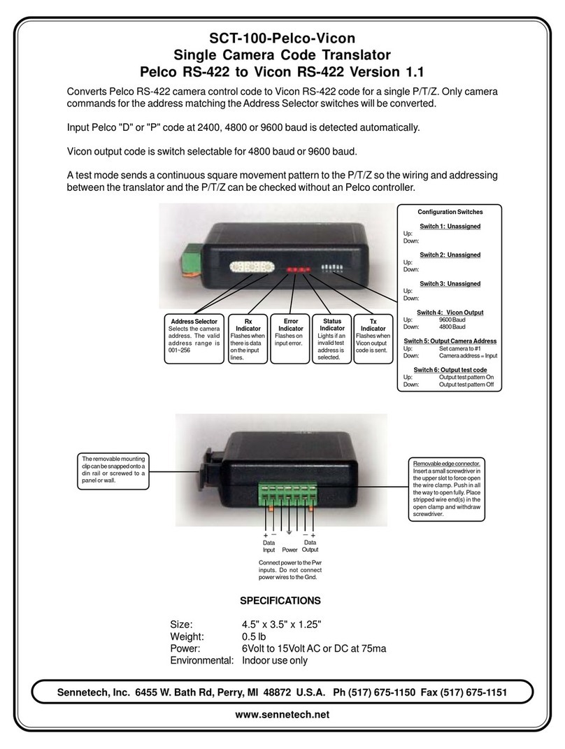 Sennetech SCT-100 quick start guide