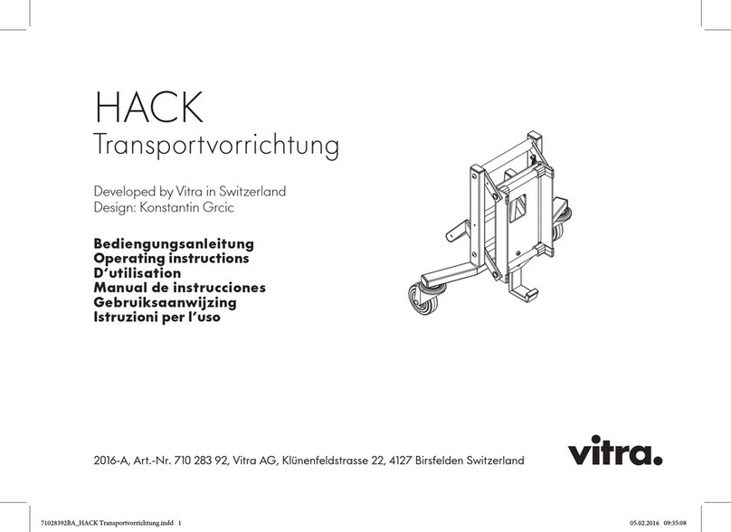 VITRA HACK operating instructions VITRA HACK operating instructions