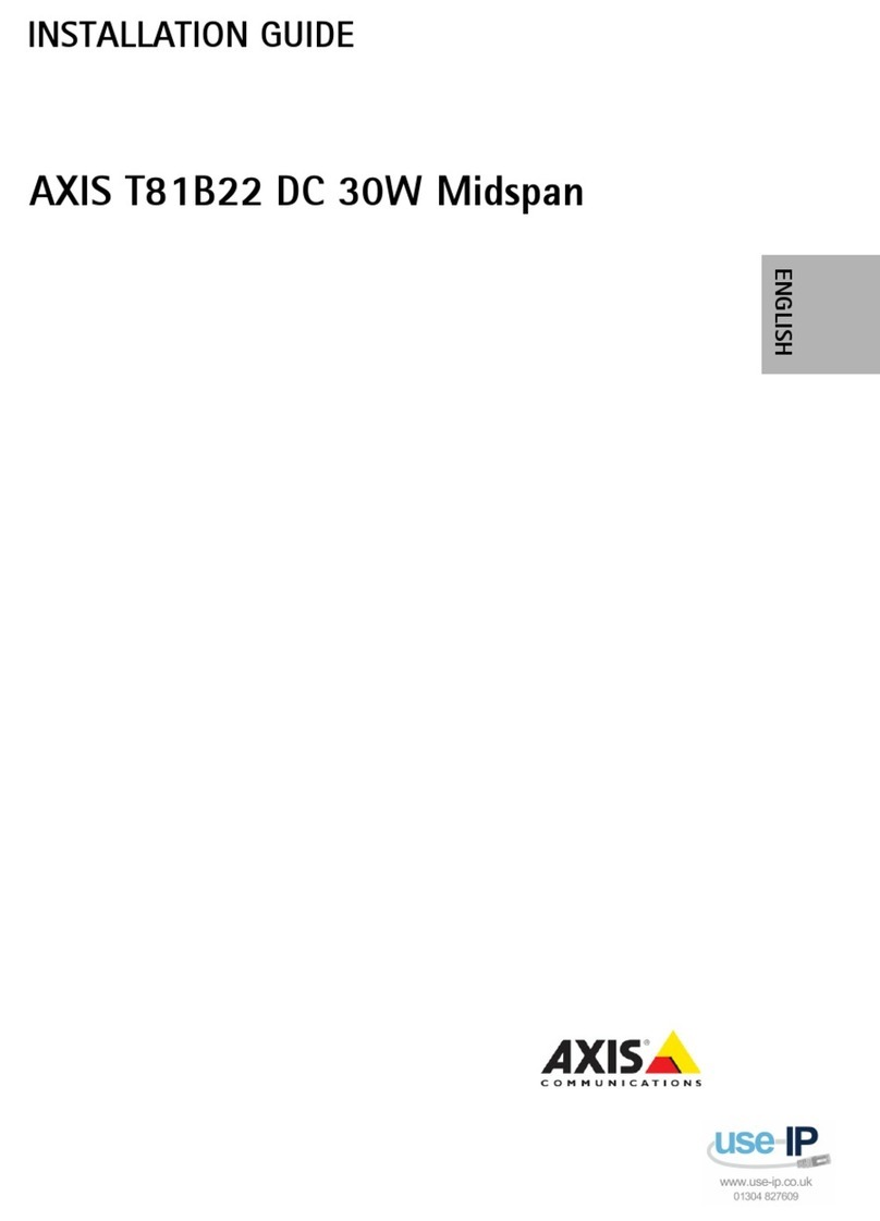 Axis T81B22 DC 30W Midspan User manual