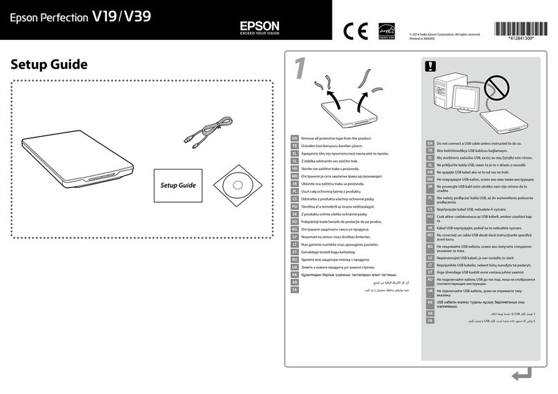 Epson Perfection V39 User manual Epson Perfection V39 User manual